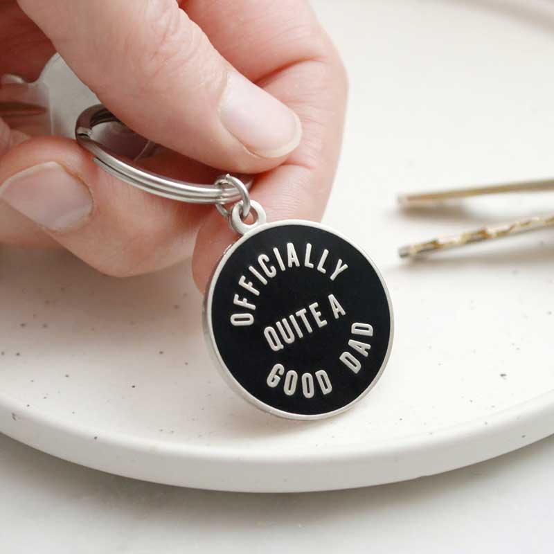 Alphabet Bags Officially Quite A Good Dad Keyring Held