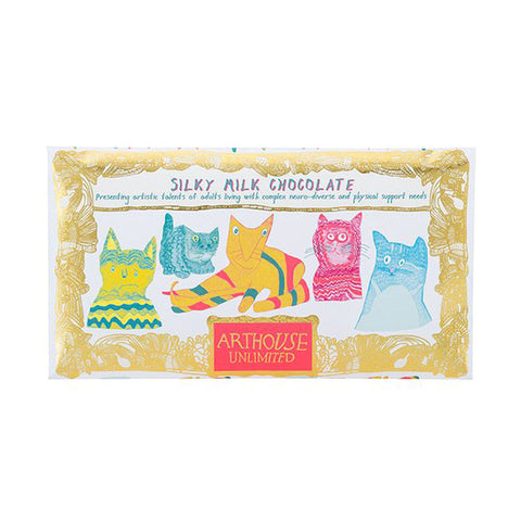 Arthouse Miaow For Now Silky Milk Chocolate front