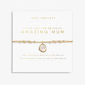 Joma Jewellery Thank You Mum Gold Bracelet packaged
