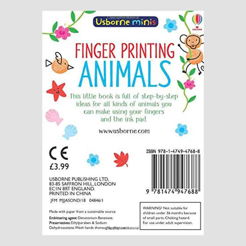 Finger Printing Animals (Usborne Minis) - Postboxed