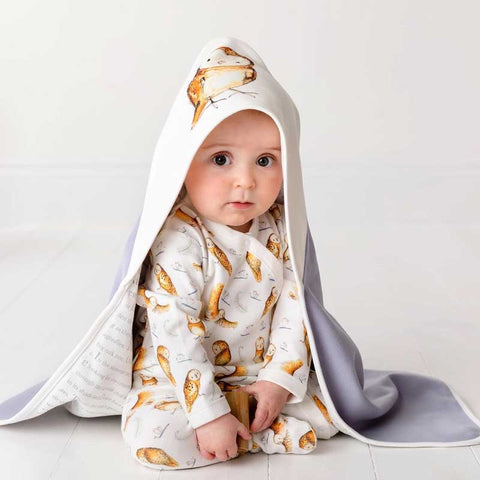 Catherine Rayner Pure Cotton Baby Wrap blankets Owl