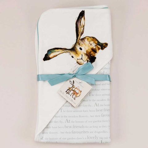 Catherine Rayner Pure Cotton Baby Wrap blankets Hare Folded