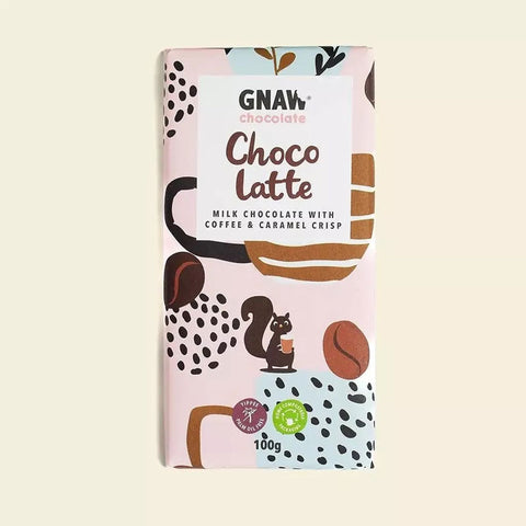 GNAW Choco-Latte Milk Chocolate Coffee Bar front