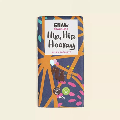 GNAW Hip Hip Hooray Milk Chocolate Bar