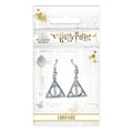 Harry Potter Deathly Hallows Drop Earrings Packaged