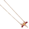 Harry Potter Rose Gold Plated Fawkes Necklace Zoomed