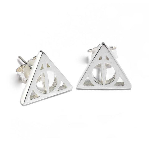 The Carat Shop Harry Potter Sterling Silver Deathly Hallows Stud Earrings
