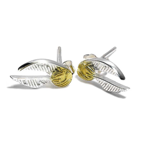 The Carat Shop Harry Potter Sterling Silver Golden Snitch Stud Earrings