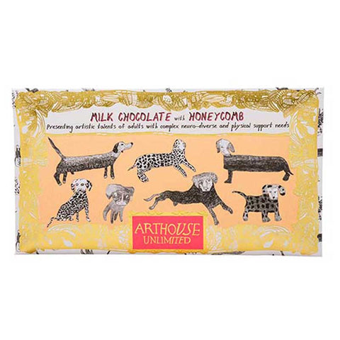 Arthouse Dogs Milk Chocolate With Honeycomb Front