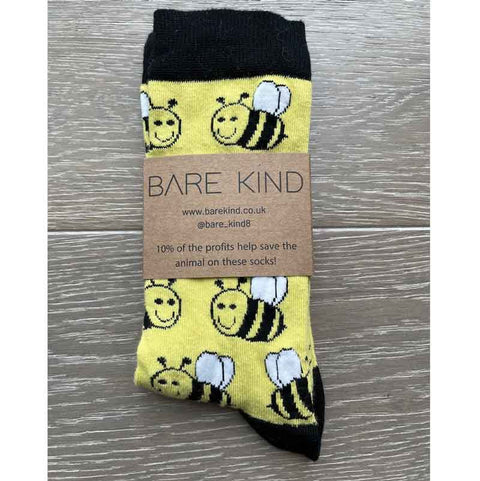 Bare Kind Save the Bees Men's Socks Packaged
