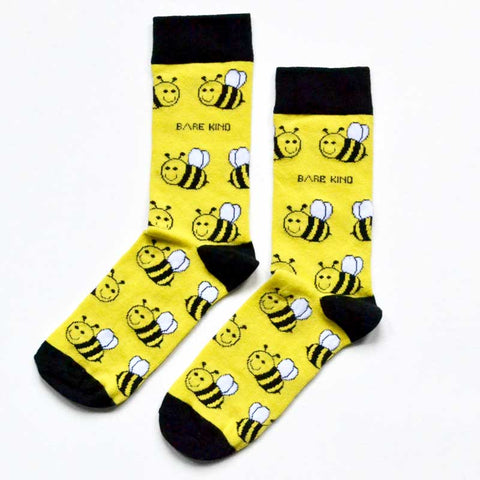 Bare Kind Save the Bees Men's Socks Cut Out