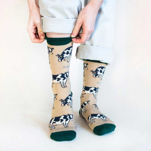 Bare Kind Save the Cows Women's Socks On