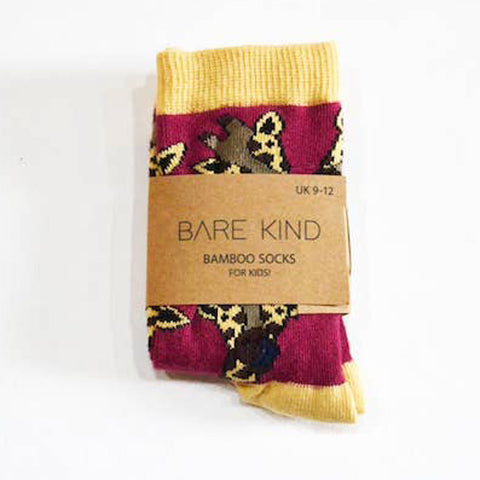 Bare Kind Save the Giraffes Kids' Socks Packaged