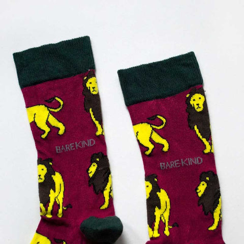 Bare Kind Save the Lions Men's Socks Tops