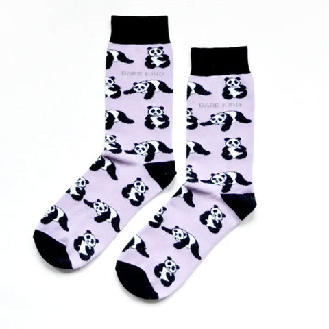 Bare Kind Save the Pandas Women's Socks Cut Out