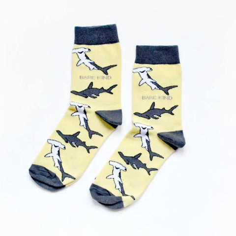 Bare Kind Save the Sharks Women's Socks Cut Out
