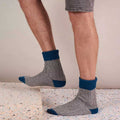 Catherine Tough Men's Cashmere Socks Teal Lifestyle