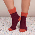 Catherine Tough Men's Cashmere Socks Red Feet