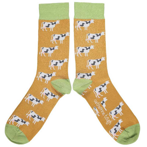 Catherine Tough Men's Organic Cow Socks