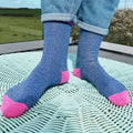 Women's Glitter Socks (blue/pink) Postboxed