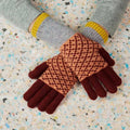 Catherine Tough Women's Lambswool Gloves Red Lifestyle