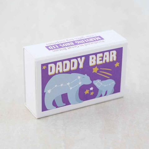 Daddy Bear Meteorite Gift In A Matchbox - Postboxed