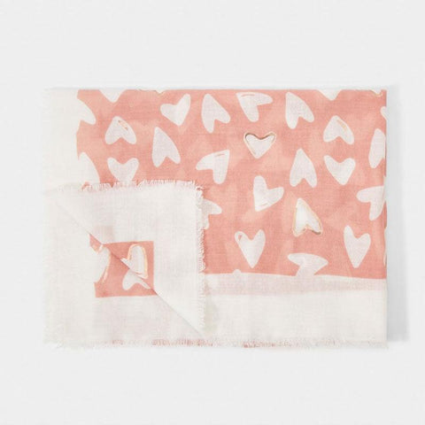 Heart Scarf (Mauve and Rose Gold) - Postboxed