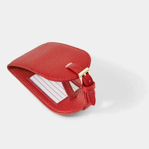 Katie Loxton Luggage Tags Postboxed red open