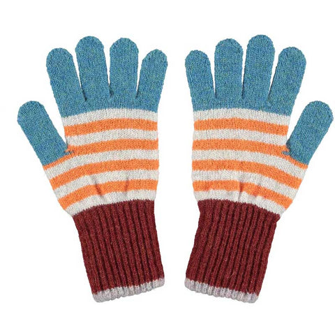 Catherine Tough Kids' Lambswool Gloves Teal