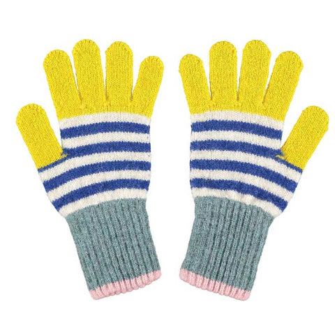 Catherine Tough Kids' Lambswool Gloves Yellow