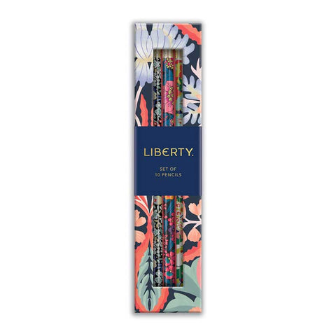 Liberty London Floral Pencil Set Front