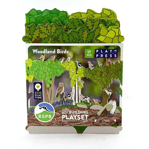 RSPB Woodland Birds Playset - Postboxed