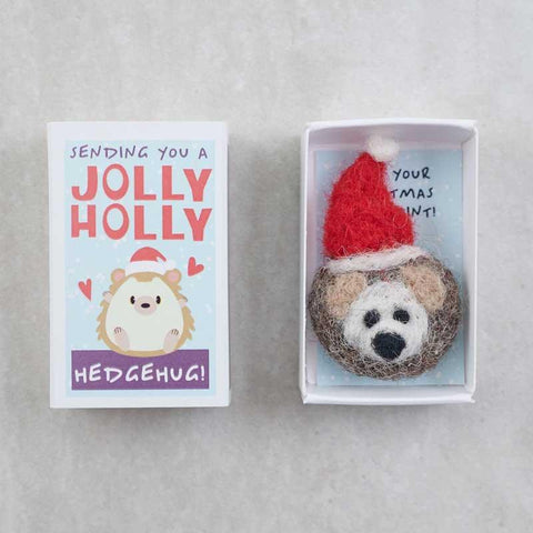 Sending You A Jolly Holly Hedgehug - Postboxed
