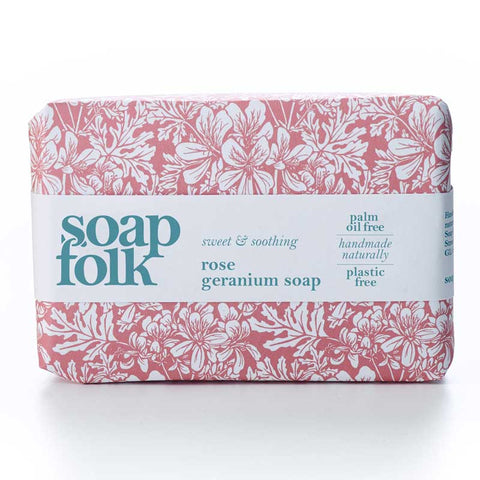 Rose Geranium Soap Bar By Soap Folk