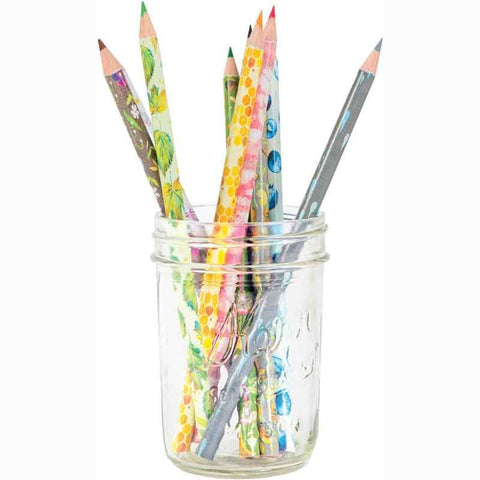 Wildflower Coloured Pencils in glass