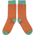 Women's Glitter Socks (orange/jade) - Postboxed