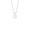 Arabella Hammered Star Long Wrap Necklace - Postboxed