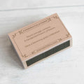 Congratulations in a Matchbox - Postboxed