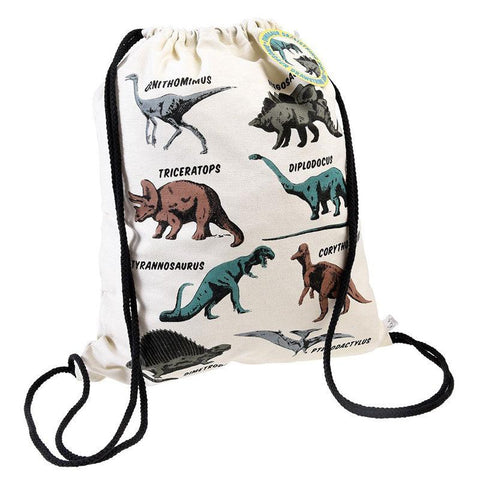 Dinosaur Drawstring Bag - Postboxed