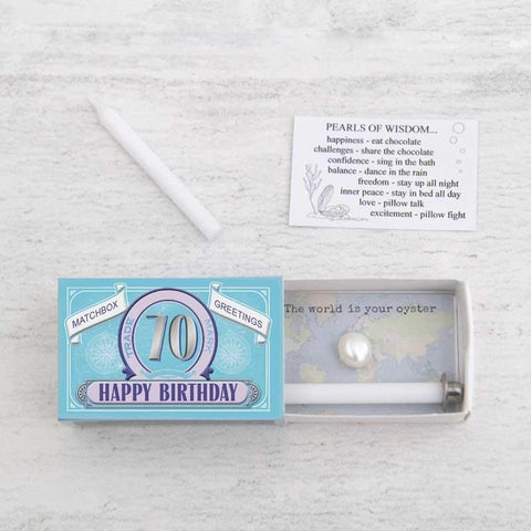 Happy Birthday in a Matchbox (choose age: 16th, 18th, 21st, 30th, 40th, 50th, 60th, or 70th) - Postboxed