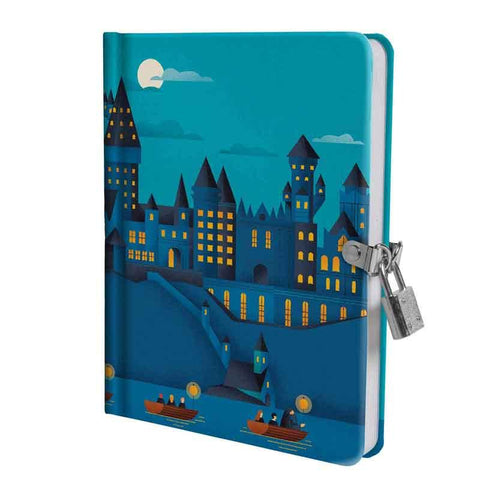 Hogwarts at Night Lockable Diary - Postboxed