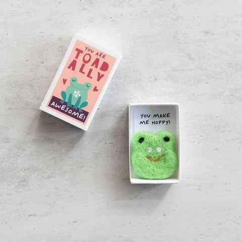 Toadally Awesome Frog In A Matchbox - Postboxed