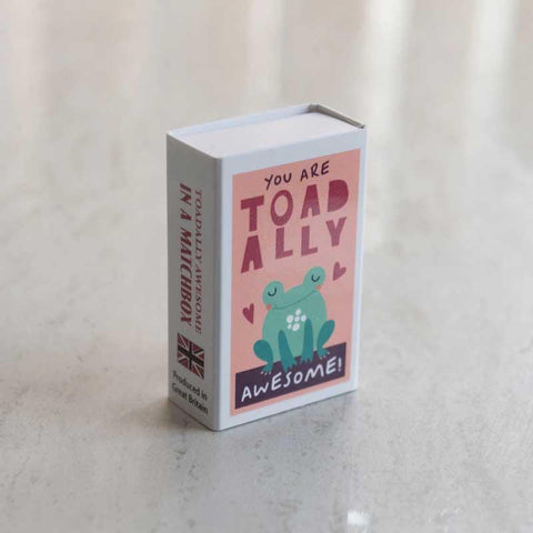 Toadally Awesome Frog In A Matchbox - Postboxed