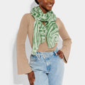 Zebra Scarf (Sage Green) - Postboxed